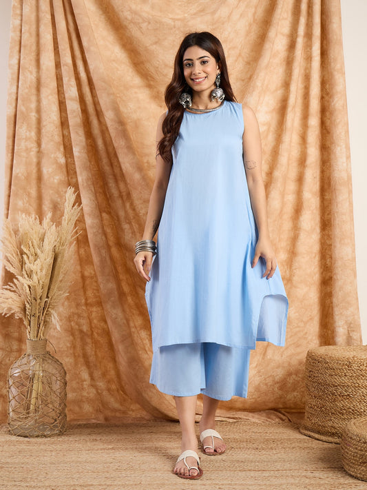 Light Blue Pastel Kurta Set (To be dispatched in 12 -15 days)