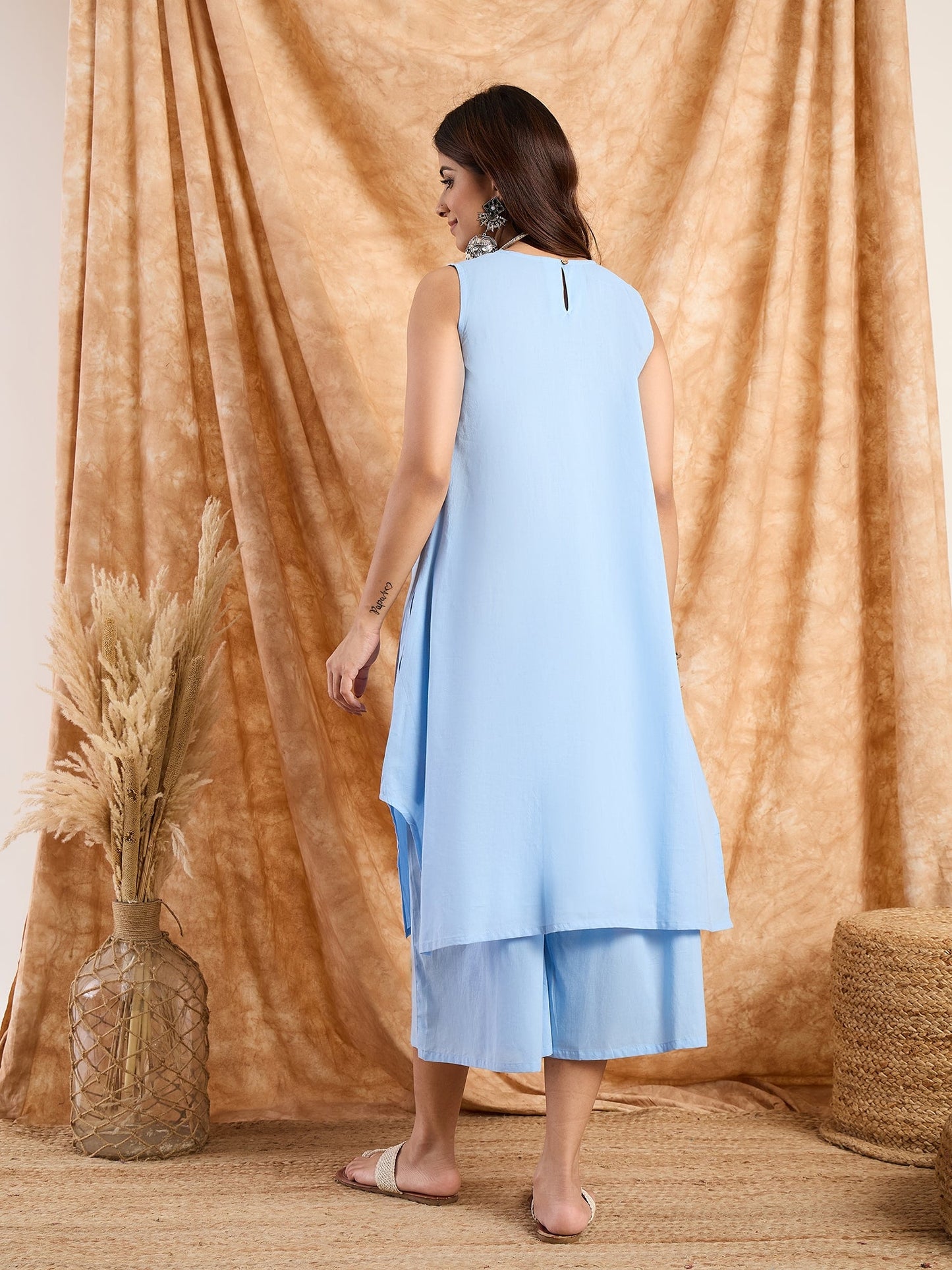 Light Blue Pastel Kurta Set (To be dispatched in 12 -15 days)